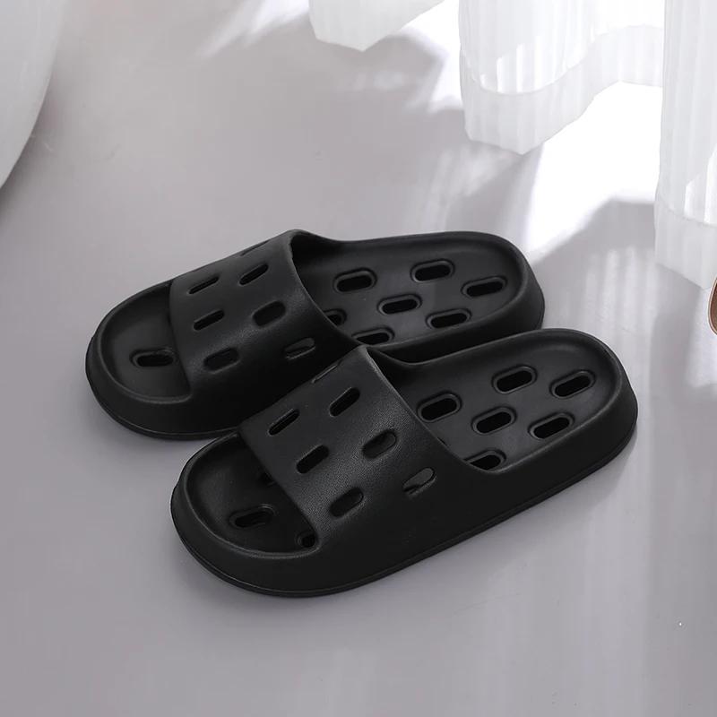 Men Bathroom Anti-slip Slippers Women Summer Beach Flat Sandals Couple Home Indoor Outdoor House Shoes
