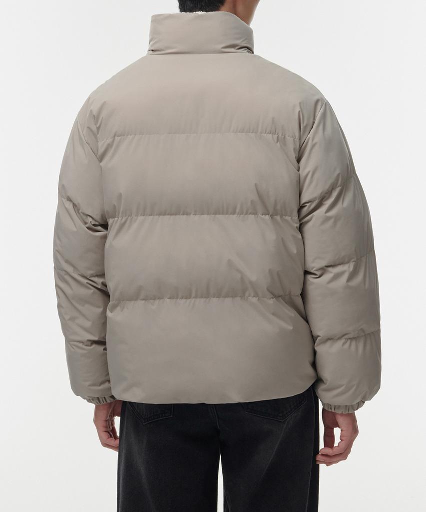 Musinsa Standard Daily Puffer Reversible Fleece Short Padded Jacket [Dusty Beige/Cream]