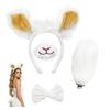 Crystal velutinous Sheep Costume Set With Lamb Ears Band For Halloween Party costume Props For Children Role Play