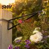 Outdoor Decorative Hook 4PCS Metal Plant Hanger Bracket, Wall Mounted Vertical Hooks, Garden Decor Accessories Strong Load-bearing Capacity