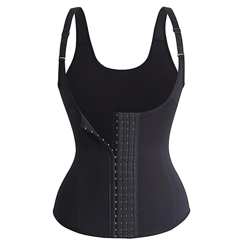 Taillentrainer Weste Schlankheitskorsett zur Gewichtsreduktion Body Shaper Saunaanzug Kompressionsshirt Bauchweggürtel Tops Shapewear 1 Stück