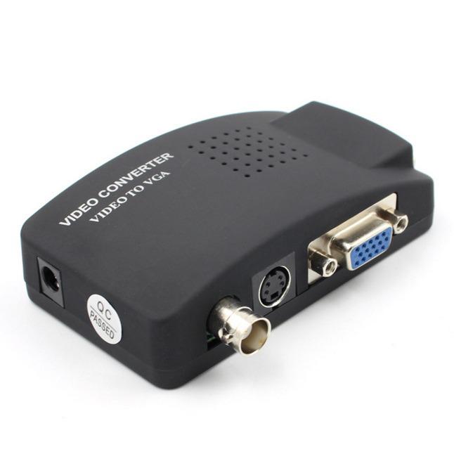 AV to VGA/BNC Video Converter - RCA to Monitor Adapter