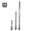 3pcs Chrome-plated Steel Sleeve Ratchet Extension Rod Car Tire Repair Tool 1/4 3/8 1/2 Sleeve Ratchet Extension Rod Hand Tools