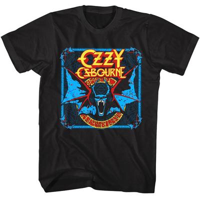 Ozzy Osbourne Dämonenfledermaus Herren T-Shirt Fürst der Finsternis Pentagramm Heavy Metal
