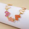 Europe and the United States Popular Multi-color Love Modeling Bracelet Sweet Personality Style Jewelry Valentine's Day Hot-selling