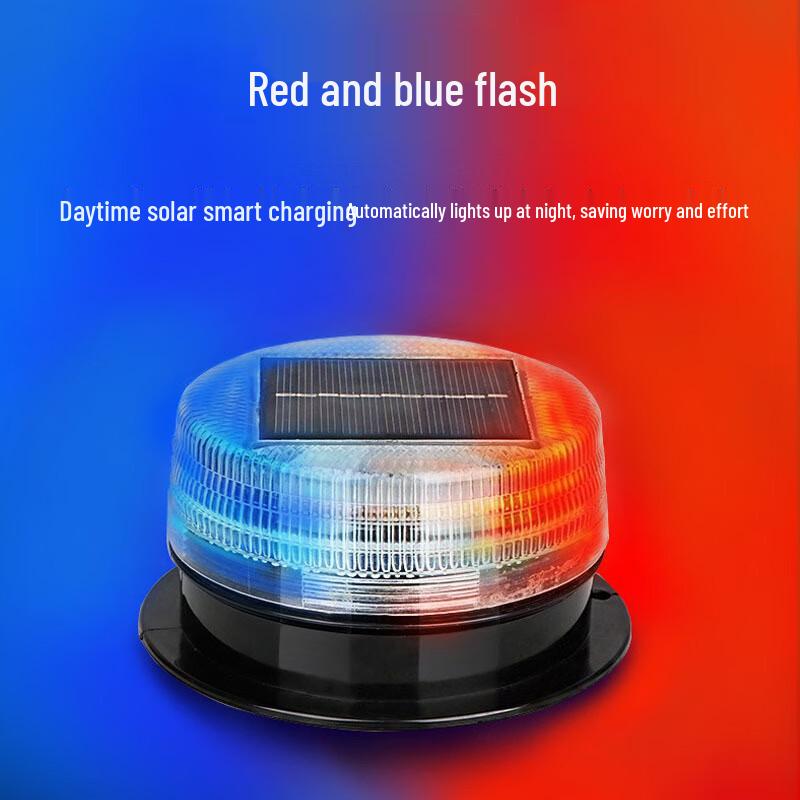 Anluoda Portable Solar LED Magnetic Warning Strobe Light
