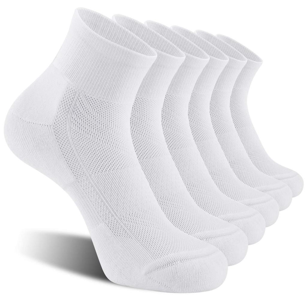 6 Pack Men's Socks With Cushion, Sport Athletic Running Socks