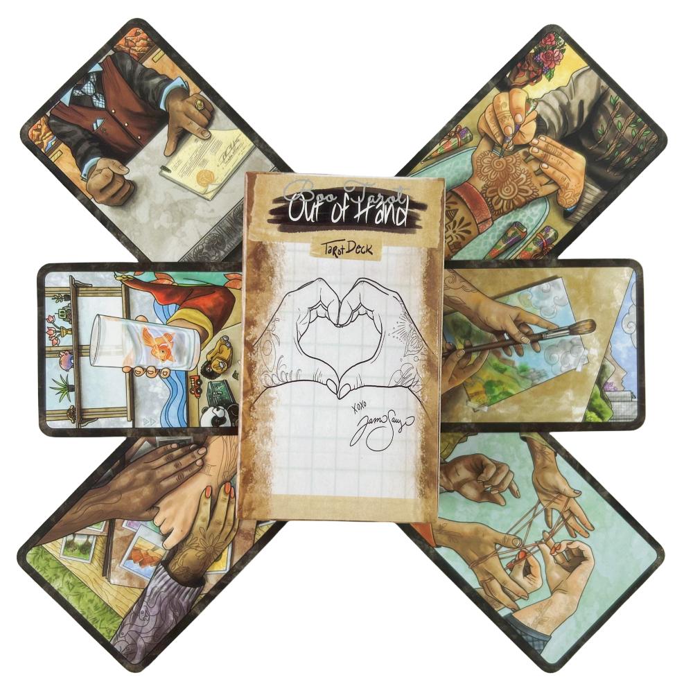Out of Hand Tarot Deck Cards Divination Deck English Versions Edition Oracle Board Playing Table Game For Party
