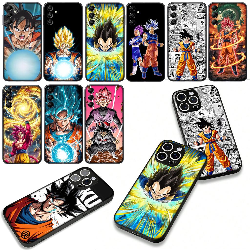 Cover for Apple iPhone 16 15 14 Plus 13 12 Mini 17 Pro Max + ProMax 16E Air 16+ 15+ Phone Case Dragons Gokus Balls Vegeta DBZ