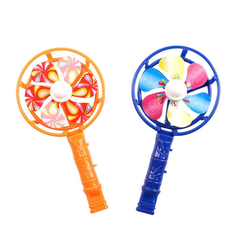 Classic Plastic Windmill Whistle Toy For Kids Outdoor Play And Gift Giving