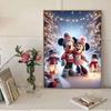DIY Diamond Painting Minnie Mickey Cross Stitch Kit Mosaic Art Diamond Painting Full Circle Diamond Home Decoration