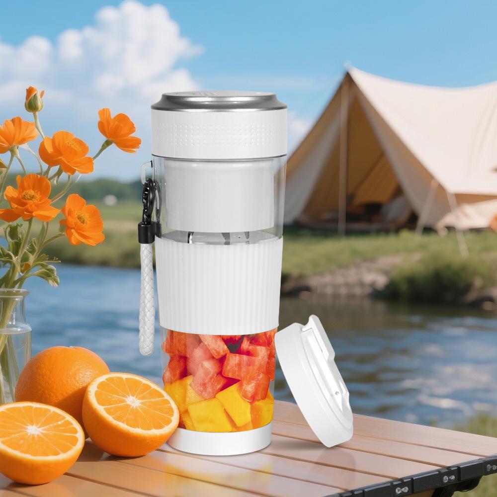 Portable Electric Juicer Cup: Compact Kitchen Blender & Food Processor белый
