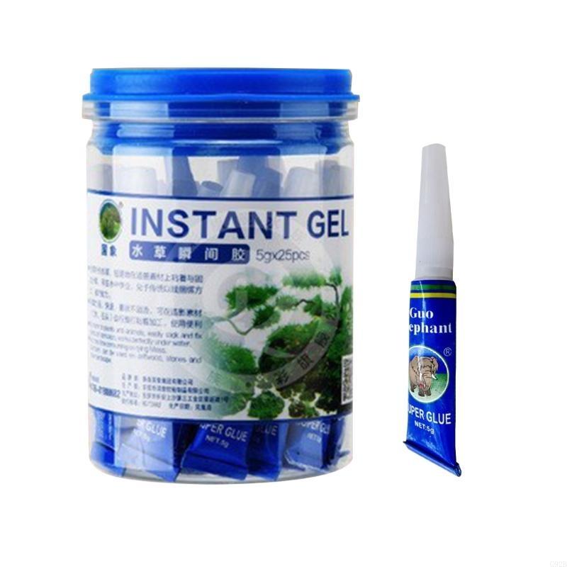 25pcs Quick-drying Aquascape- Water Plant Safe for Coral Stable Gel- Landscaping Instant-Glue