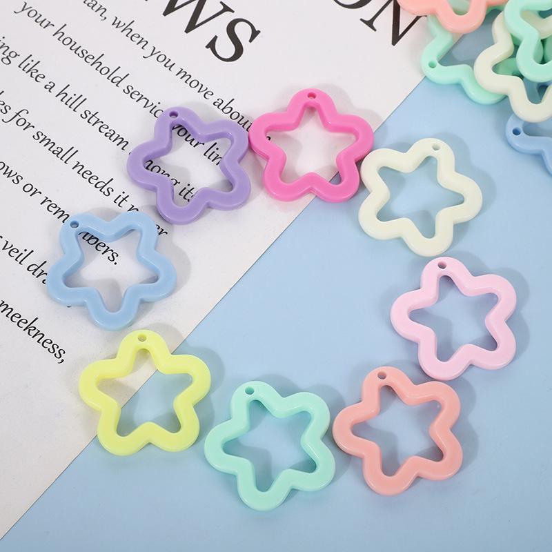 Acrylic Macaron Bow Bead String for DIY Bracelets and Hair Ties