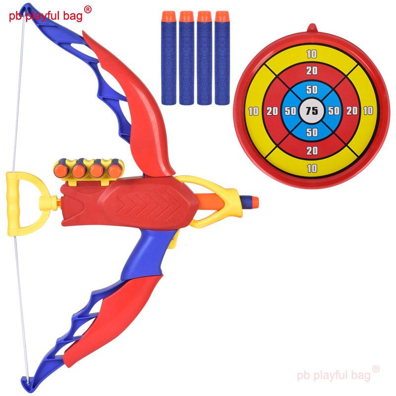 

PB игривая сумка для занятий спортом на открытом воздухе, детская игрушка, лук и стрелы, мягкая пуля из ЭВА, военная модель, оборудование для фитнеса, креативный подарок ZG22 A SET