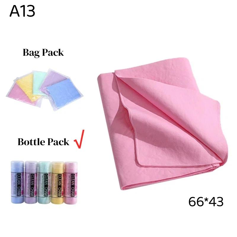1 Pièce Serviette Peau de Cerf Pva Grande Taille 43X32Cm 66X43Cm 86X64Cm Essuie-voiture Peau de Cerf Matériel de Nettoyage Seau Monté Grande Serviette pour Voiture