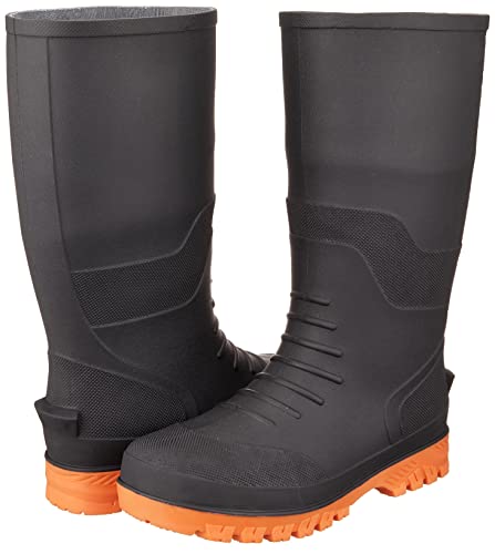 Fukuyama Rubber Galore Toe Cap Sanitary Boots, Black, Size 27.5cm, LL, TP-100