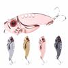 4PCS with 3D Red Eyes Spoon Lures Metal VIB Crank Bait Lures Spinner Fishing Lures  for Walleye