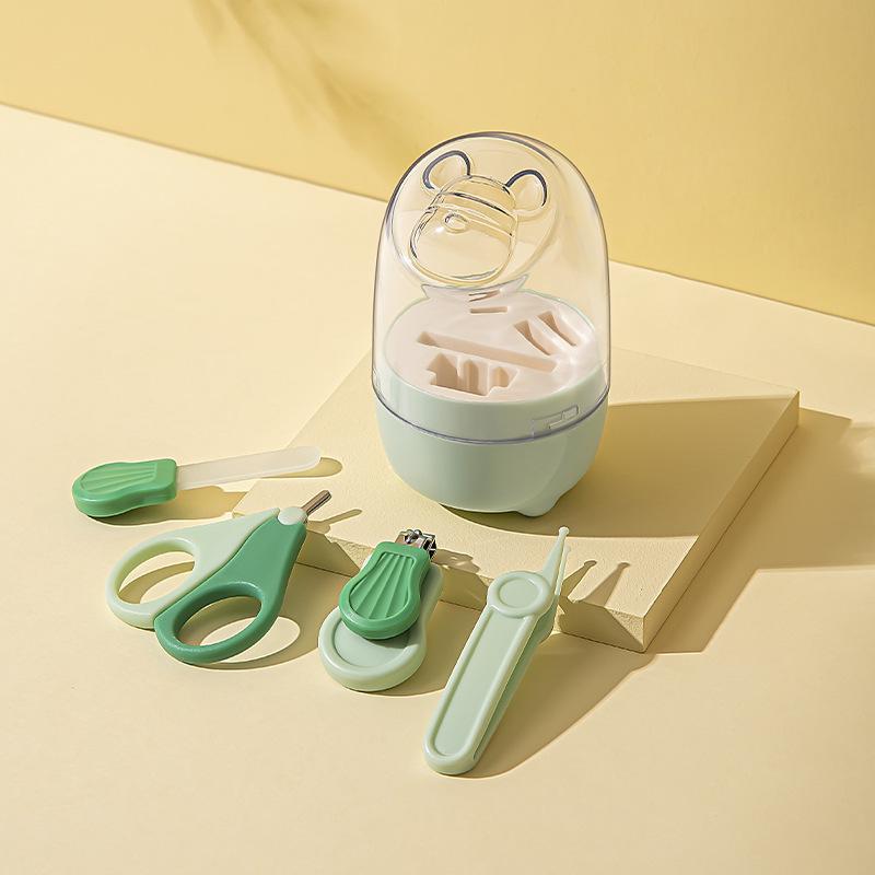 Safe Baby Nail Clipper Set: Anti-Pinch Scissors & File for Newborns and Children
