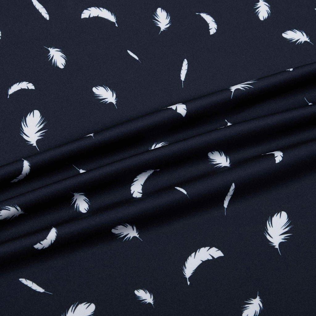 Puma Embroidered Feather Pattern All-Over Print Polo Shirt Men Tops Navy-Blue 531092-01