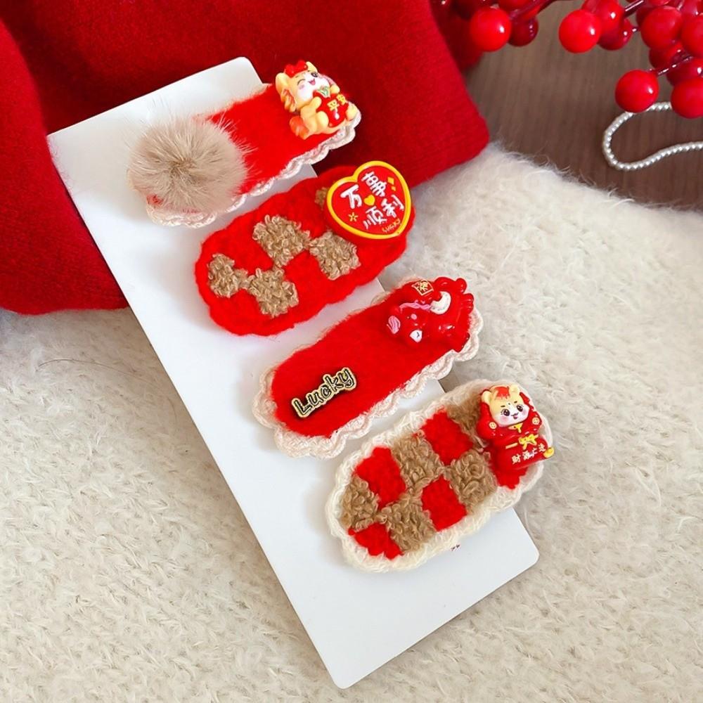 Hair Clip Chinese Yuanbao Horse Hairpin Hanfu New Year Red Hairpin  Horse New Year Gift