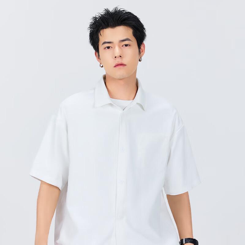 MINISO Men's Ice Silk Casual Short Sleeve Shirt