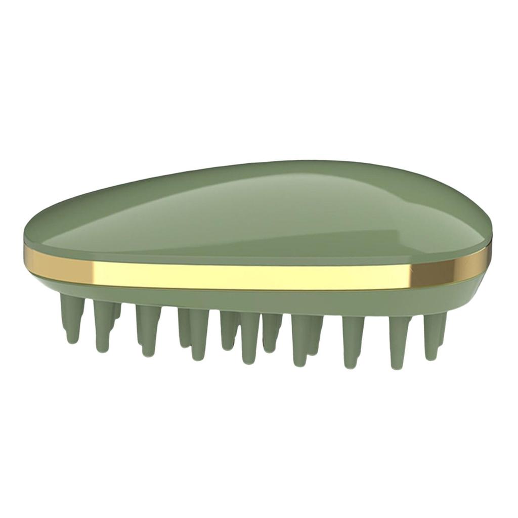 Household Hair Scalp Comb Portable Wet and Dry Brush Head , Green