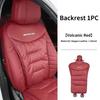 Funda de Asiento Delantero Trasero de Coche Cojín de Cuero de Velour Esterilla Protectora para Respaldo Para Mercedes Benz AMG Clase A B C E S CLK CLA GLE W204 MO1