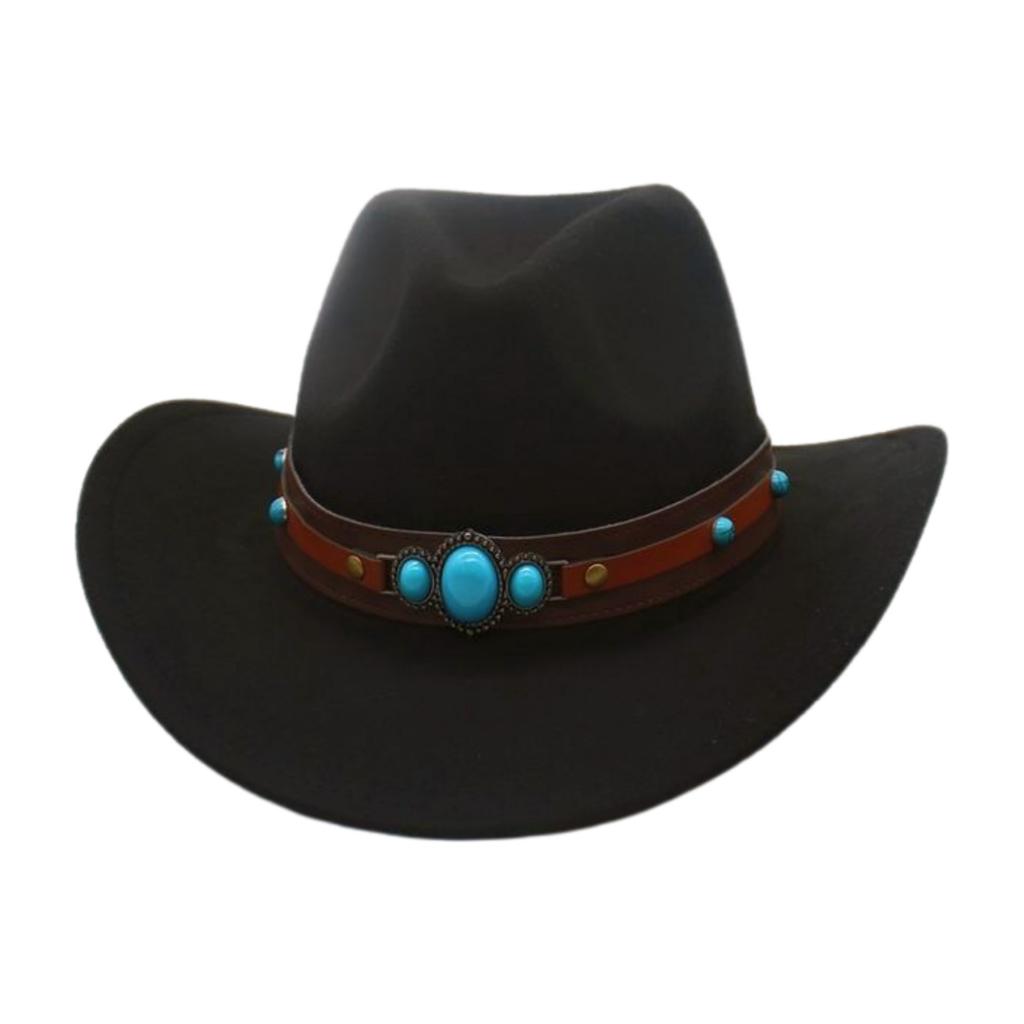 Children'S High-End Sense Of Ethnic Travel Hat, European, American And Western British Style Cowboy Hat, Men'S And Women'S Four-Season Top Hat