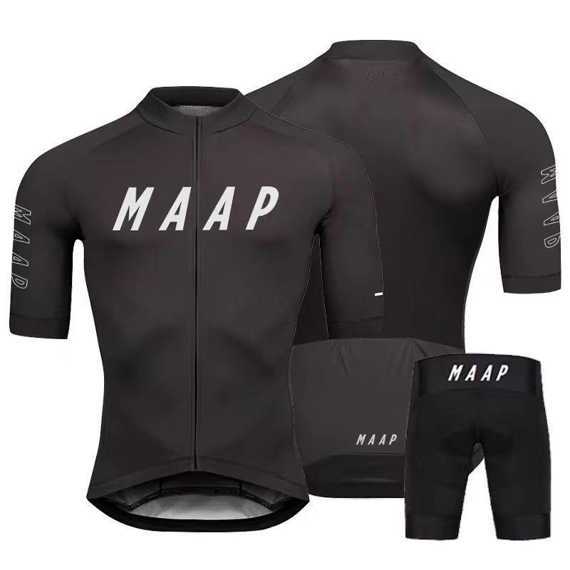 MAAP Mens Cycling Jersey Bib Shorts Set Performance Road Bike Apparel Breathable
