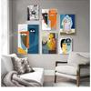 For Living Room Bedroom Unique Poster Home Deco Abstract Canvas Painting Retro Classic Wall Art Black Lines Pictures