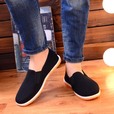 Old Beijing Cloth Shoes, Four-season Work Shoes Men's Shoes Lazy One Pedal, Towel Shoes Casual Driver Chef Shoes