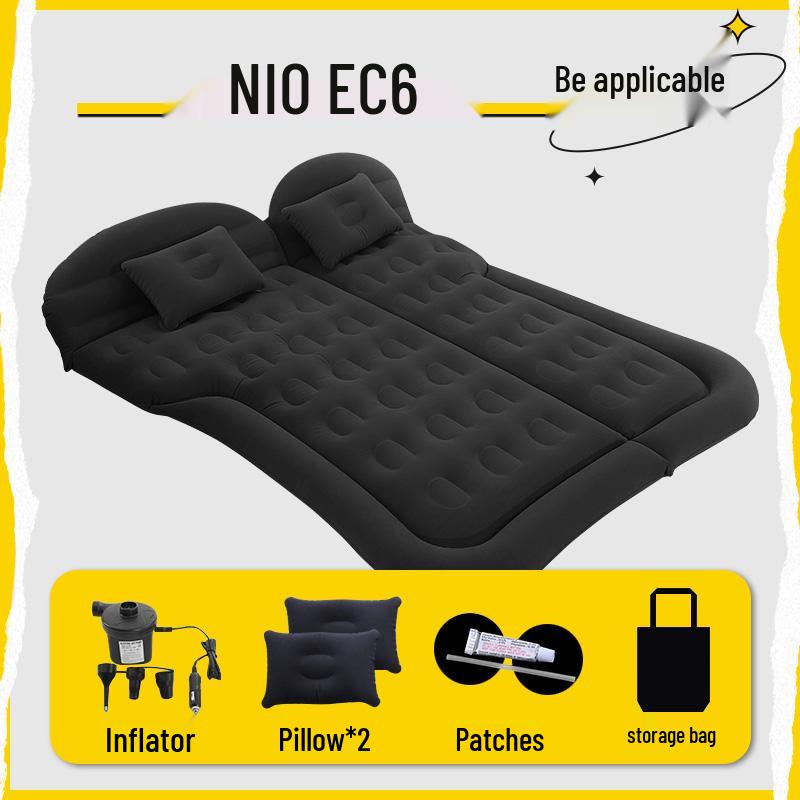 NIO EC6 Car Trunk Inflatable Mattress - Rear Vent, Double Sleeping Mat, Travel Folding Bed