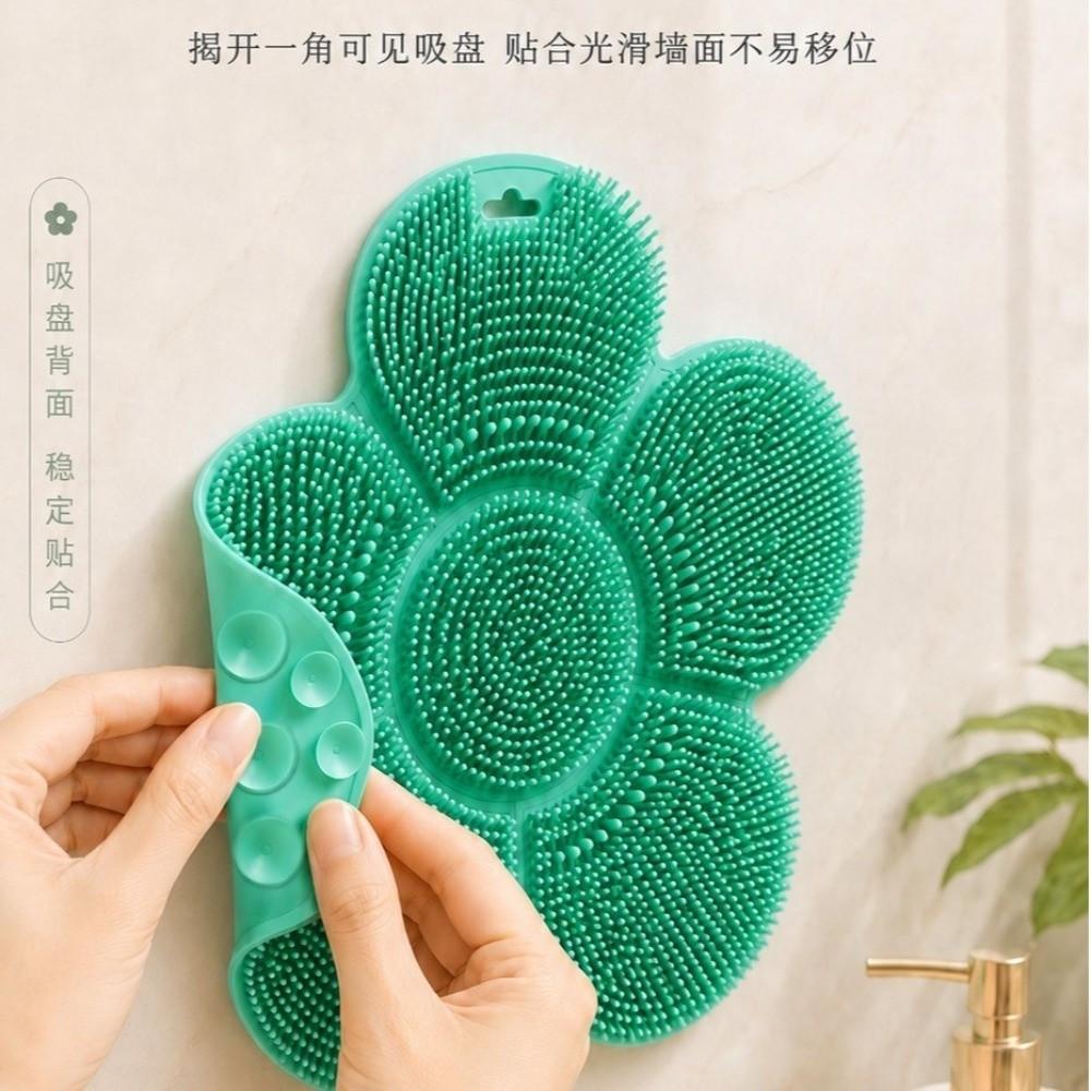 Tappetino Scrubber Antiscivolo per Doccia Facile da Pulire Esfoliante Tappetino da Bagno Nuovo Tappetino Pulizia Piedi Uso Bagno