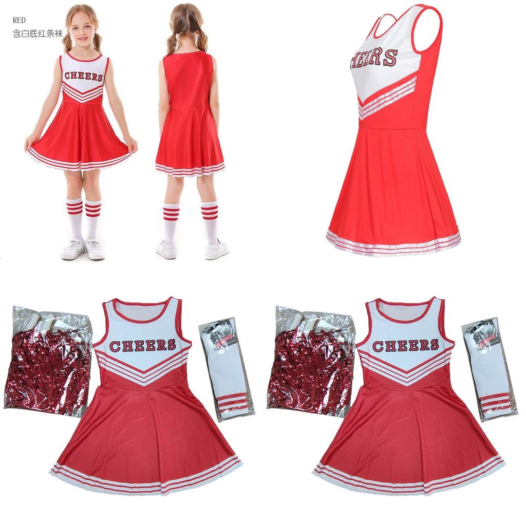 High-quality Polyester Lala Cheerleader Dress Set Performance Outfit For Women