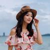 Vintage Textured Western Cowboy Hats Breathable Polyester Unisex Design Foldable Travel Hat Costume Accessory