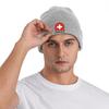 Coat Of Arms Of Switzerland Flag Warm Knitted Cap Winter Knit Bonnet Hat Skullies Beanies Hip Hop Caps for Unisex