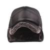 New Fashion Foldable Winter Thickened Leather Cap With Built-in Earmuffs For Cold Wind As Warm Outdoor Sports Baseball Caps