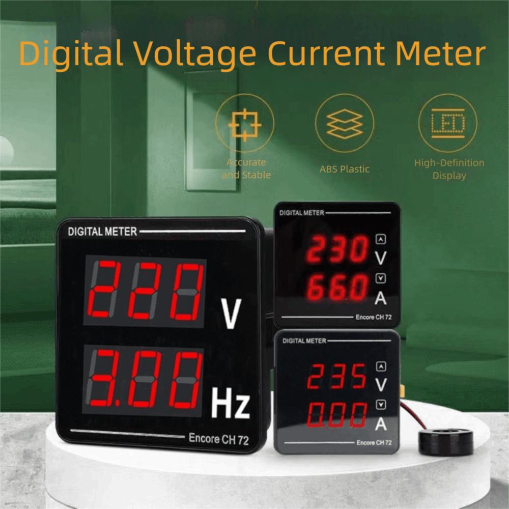Simultaneous AC Readings AC Ammeter Voltmeter Frequency Measuring Instrument  Electrical Monitoring