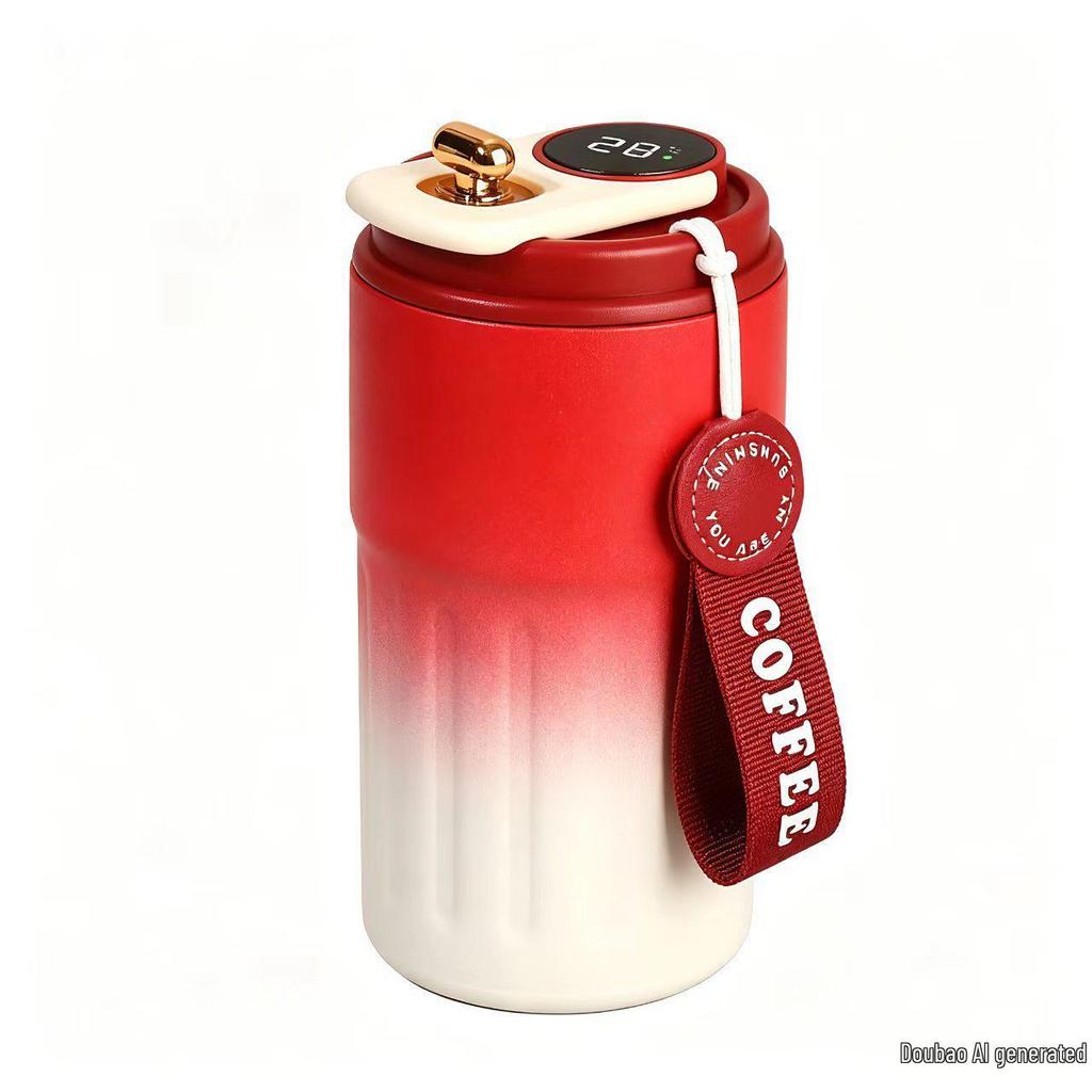 316 Stainless Steel Smart Display Insulated Coffee Mug, Large Capacity with Custom Logo