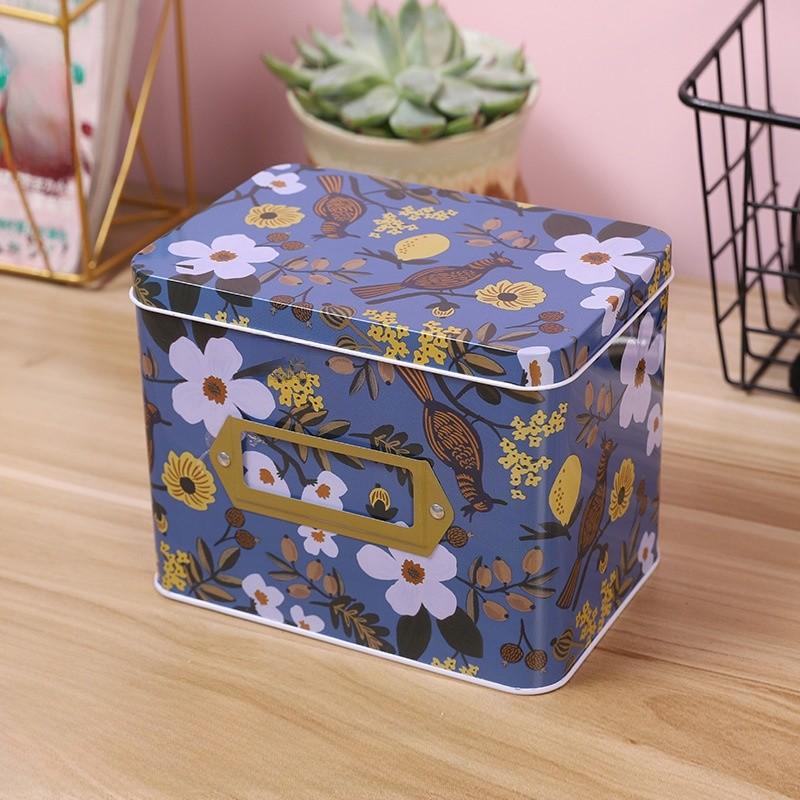 

Storage Box Metal With Lid For Living Room Bedroom And Study Gift Decoration