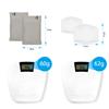 2 Pairs - Foot Arch Support Sleeves and Original Silicone Gel Pads Set, Compression Arch Pad