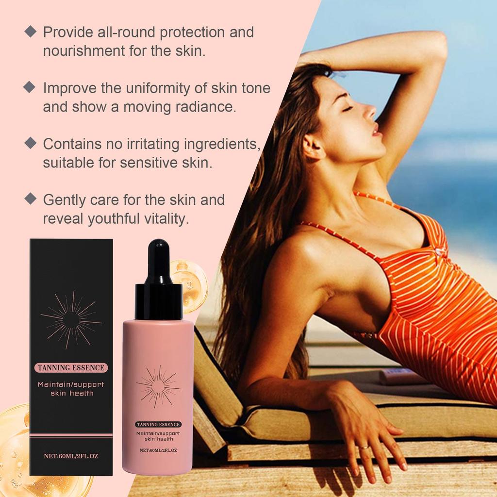 Sérum pro péči o pleť proti opálení Sérum pro péči proti opálení Pšeničně zbarvené Hydratační Péče proti opálení(60 ml