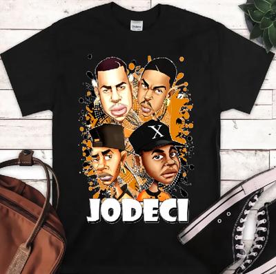 T-shirt Nera da Uomo Jodeci Taglia dalla S alla 5XL