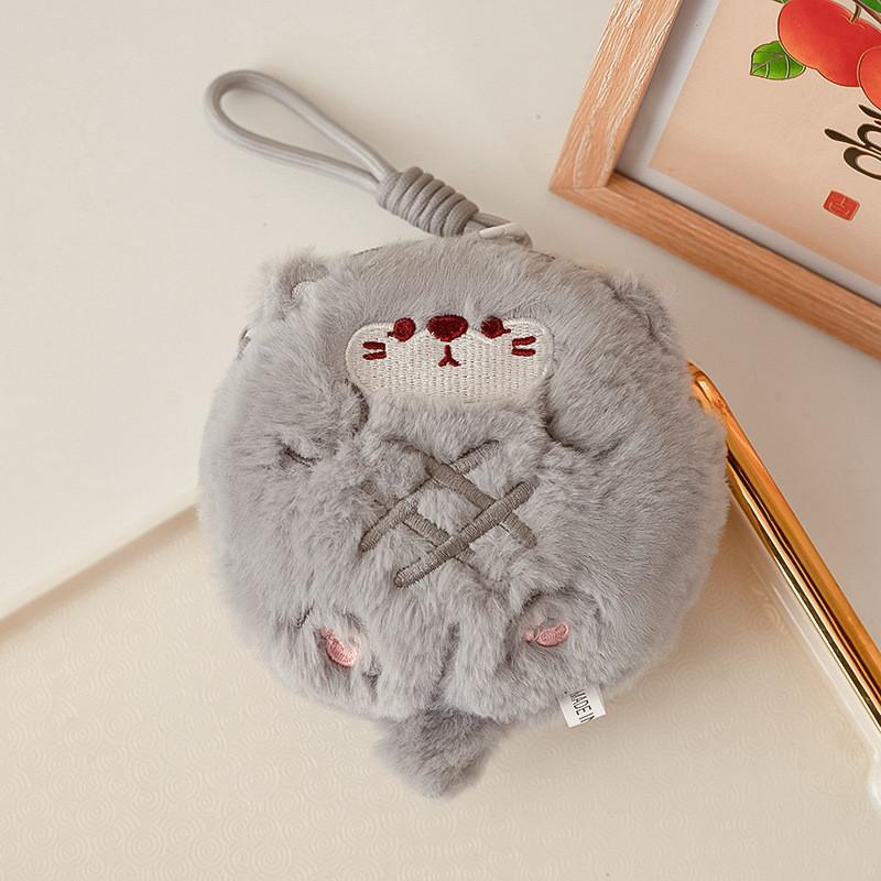 Stuffed Cute Animal Keychain Card Pouch Backpack Accessory Gift Kids For