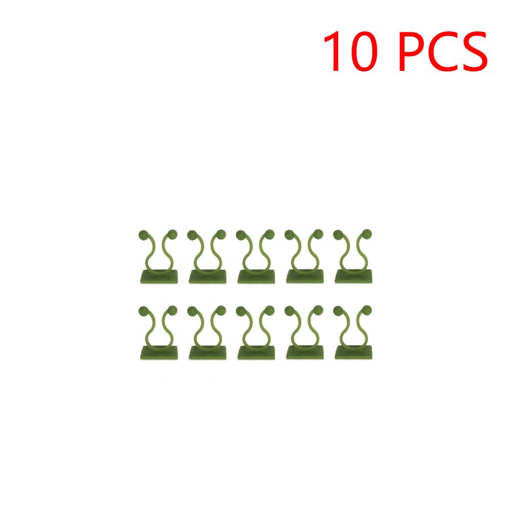 10-100Pcs Plant Climbing Wall Fixture Clips Rattan Clamp Fixator Self-Adhesive Vine Buckle Hook Garden Invisible Vine Bind Clip