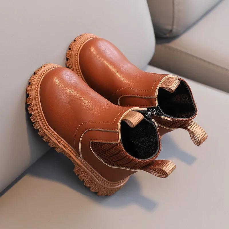 Children Fashionable Boot Simple Solid Color Casual Style Boot Kid  Outdoor Elegant Thermal Comfortable Non Slip Boot