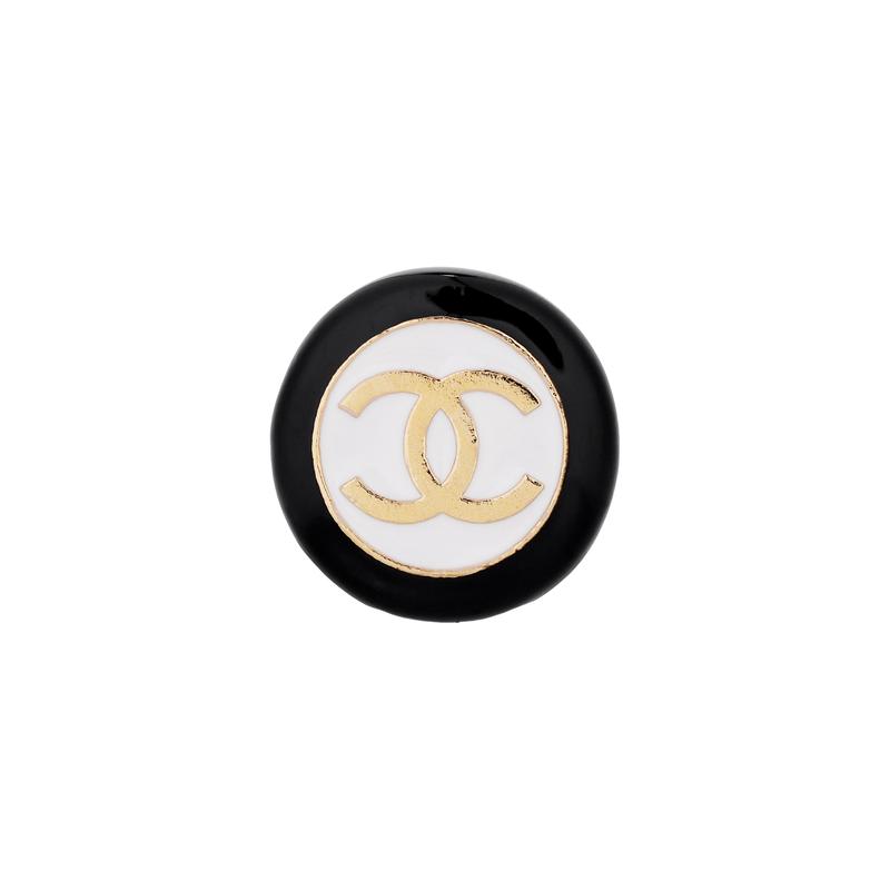 Chanel [24P New Product] Logo Design - Earrings, Men and Women, Couple Style, Black