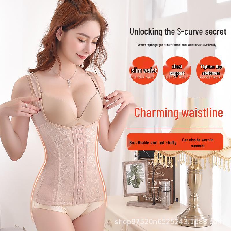 

Дышащий послеродовой формирующий корсет для тела с контролем живота и трехрядной застежкой. XXL