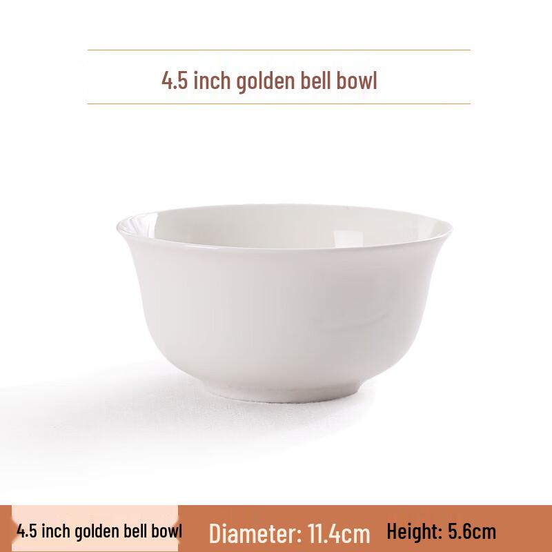 

Sibai Te White Tangshan Bone China Dinner Bowls (Set of 10)